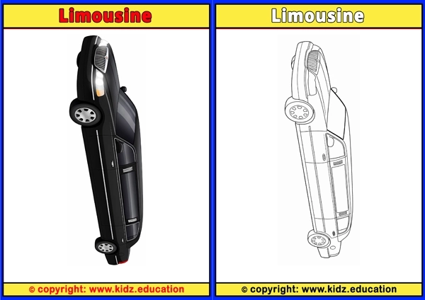 Limousine - Printable Coloring Page for Kids