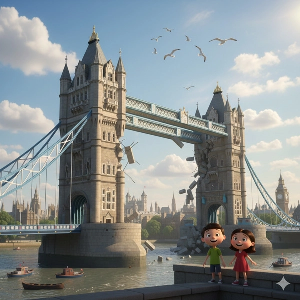 London Bridge Is Falling Down - Nursery Rhymes for Kids in English (Full Lyrics)