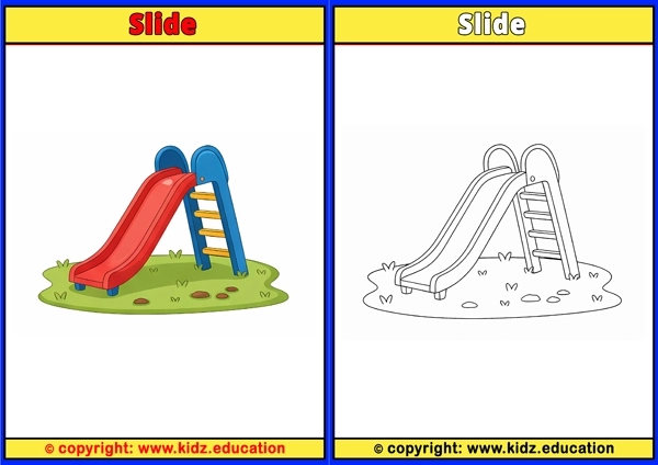 Slide - Printable Coloring Page for Kids