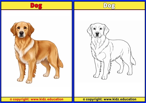 Dog - Printable Coloring Page for Kids