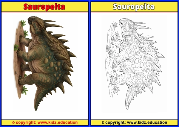 Sauropelta - Printable Coloring Page for Kids