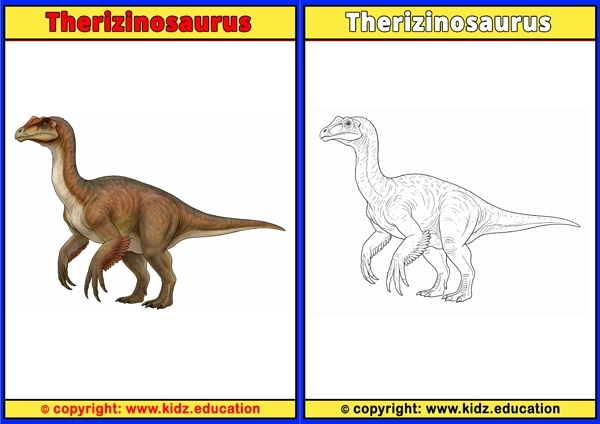 Therizinosaurus - Printable Coloring Page for Kids