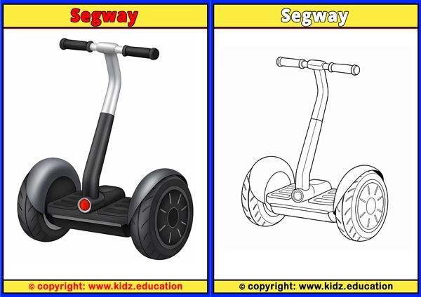 Segway - Printable Coloring Page for Kids