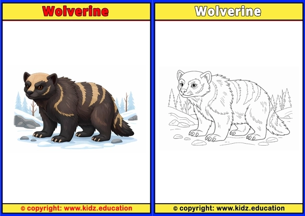Wolverine - Printable Coloring Page for Kids