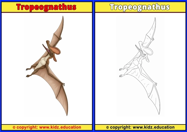 Tropeognathus - Printable Coloring Page for Kids