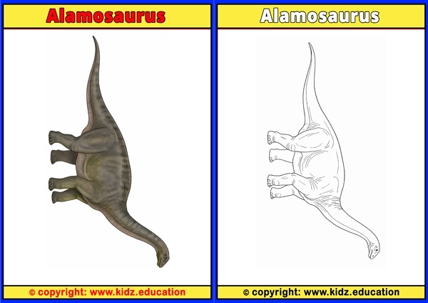 Alamosaurus - Printable Coloring Page for Kids