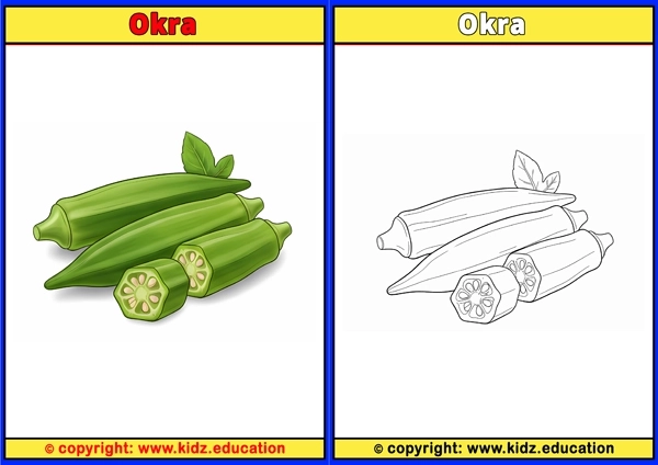 Okra - Printable Coloring Page for Kids
