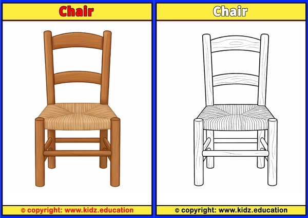 Chair - Printable Coloring Page for Kids