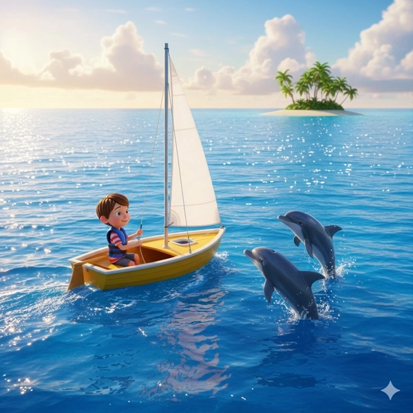 Sailing Over the Ocean - Nursery Rhymes for Kids in English (Full Lyrics)