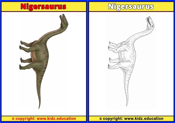 Nigersaurus - Printable Coloring Page for Kids