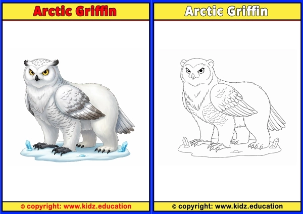 Arctic Griffin - Printable Coloring Page for Kids