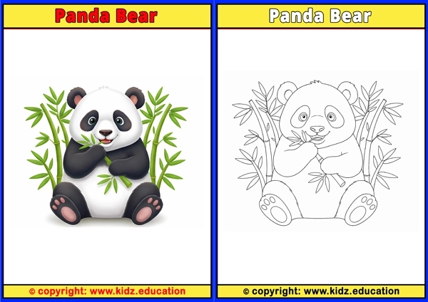 Panda Bear - Printable Coloring Page for Kids
