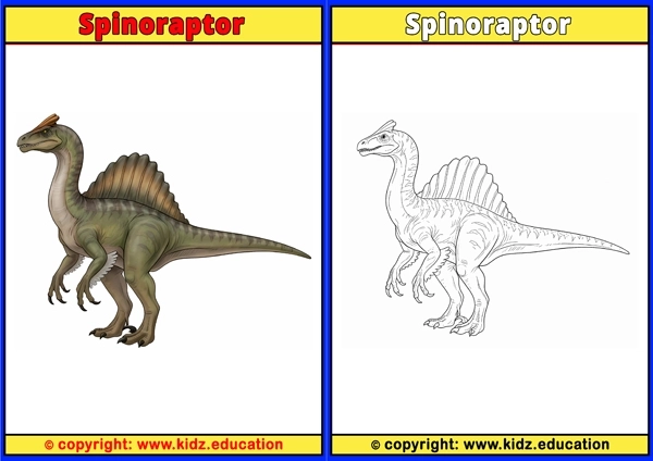 Spinoraptor - Printable Coloring Page for Kids