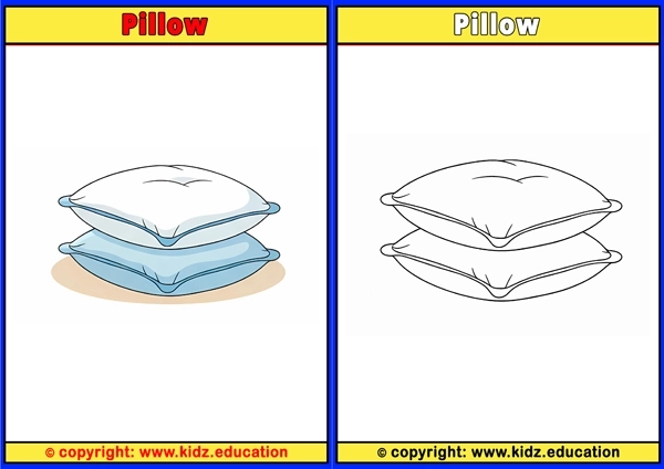 Pillow - Printable Coloring Page for Kids