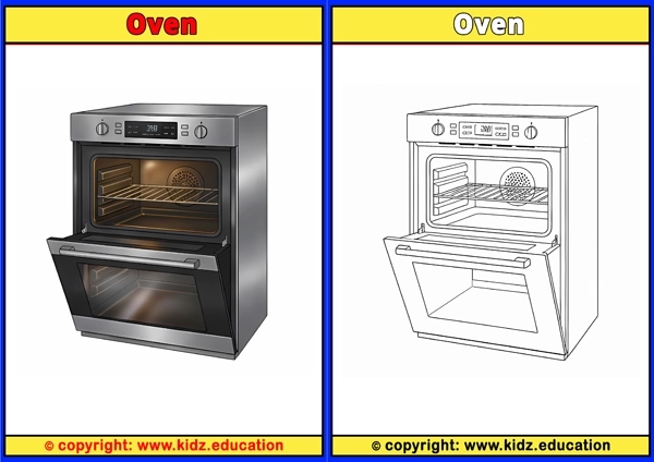 Oven - Printable Coloring Page for Kids