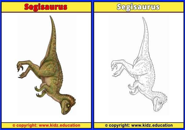 Segisaurus - Printable Coloring Page for Kids