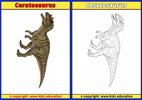 Ceratosaurus - Printable Coloring Page for Kids