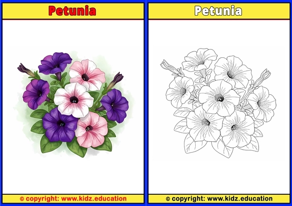 Petunia  - Printable Coloring Page for Kids