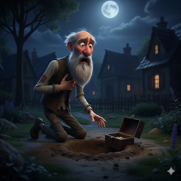 The Miser and His Gold - Moral Story for Kids