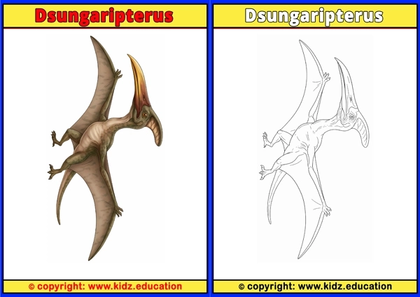 Dsungaripterus - Printable Coloring Page for Kids