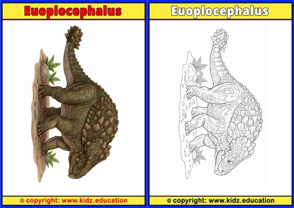 Euoplocephalus - Printable Coloring Page for Kids