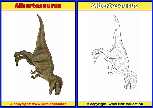 Albertosaurus - Printable Coloring Page for Kids