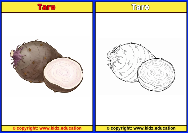 Taro - Printable Coloring Page for Kids