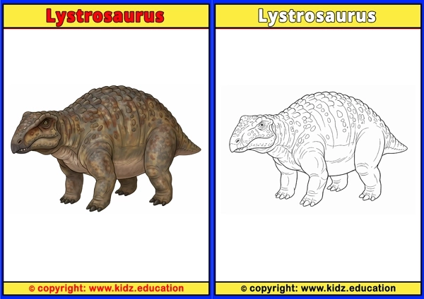 Lystrosaurus - Printable Coloring Page for Kids