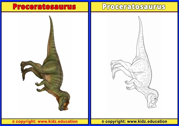 Proceratosaurus - Printable Coloring Page for Kids