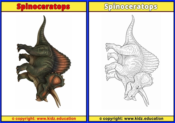 Spinoceratops - Printable Coloring Page for Kids