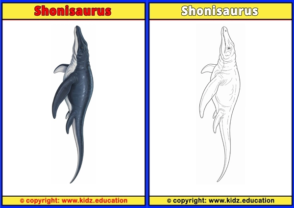 Shonisaurus - Printable Coloring Page for Kids