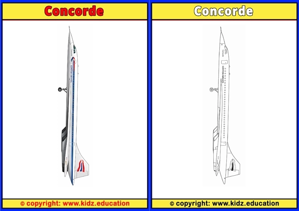 Concorde - Printable Coloring Page for Kids