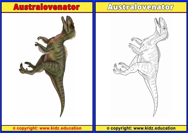 Australovenator - Printable Coloring Page for Kids