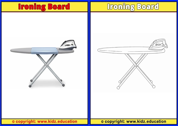Ironing Board - Printable Coloring Page for Kids
