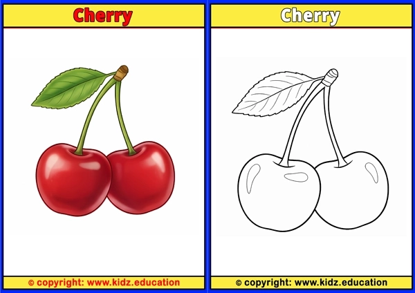 Cherry Tomato - Printable Coloring Page for Kids