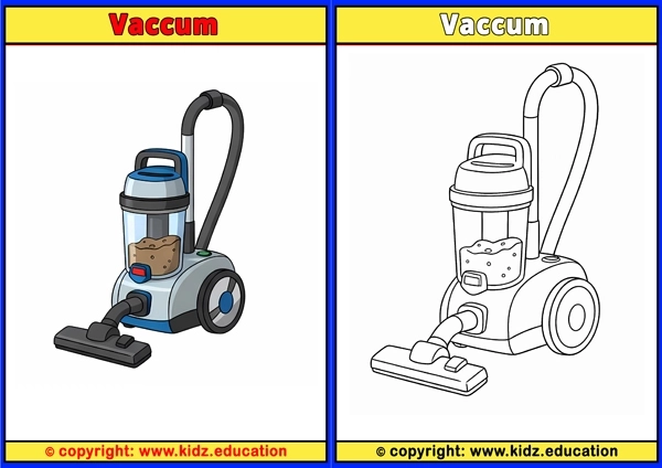 Vaccum - Printable Coloring Page for Kids