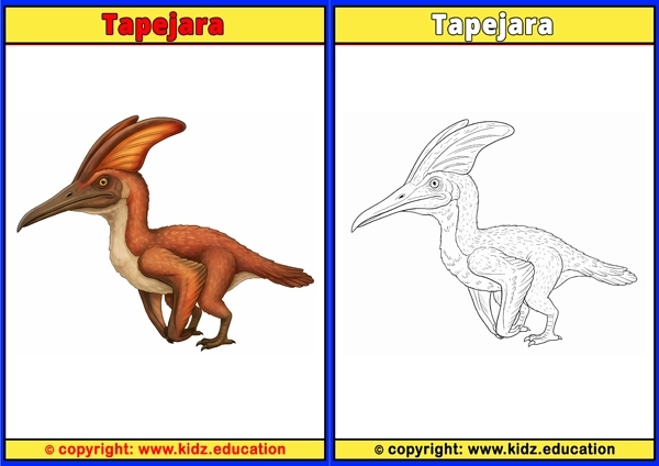 Tapejara - Printable Coloring Page for Kids