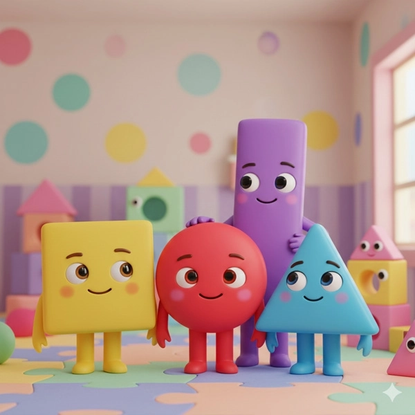 Shapes Song - Nursery Rhymes for Kids in English (Full Lyrics)