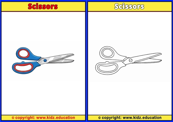 Scissors - Printable Coloring Page for Kids