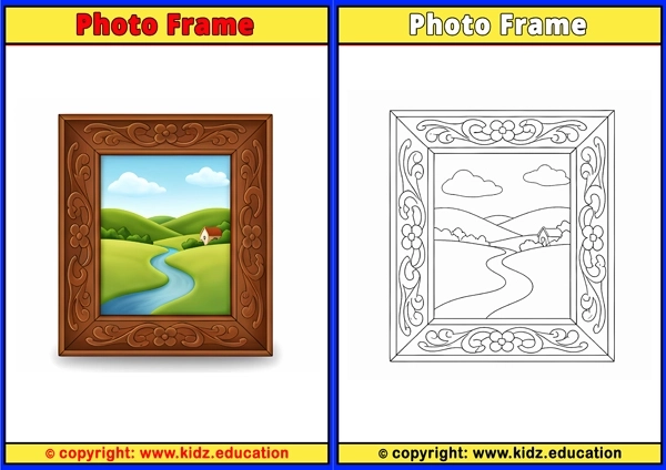 Photo Frame - Printable Coloring Page for Kids