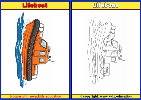 Lifeboat - Printable Coloring Page for Kids