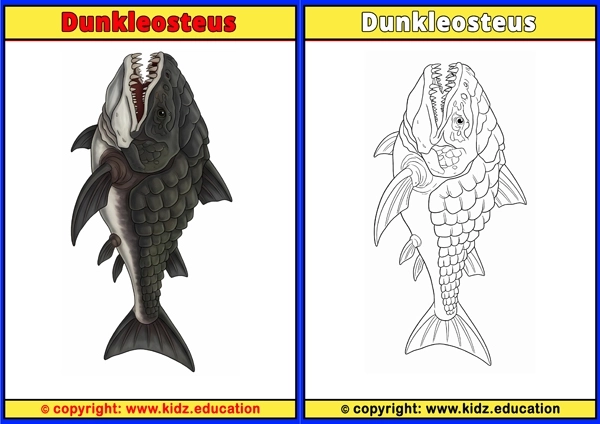 Dunkleosteus - Printable Coloring Page for Kids