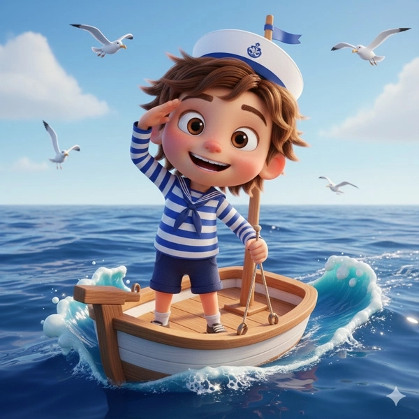 A Sailor Went to Sea - Nursery Rhymes for Kids in English (Full Lyrics)