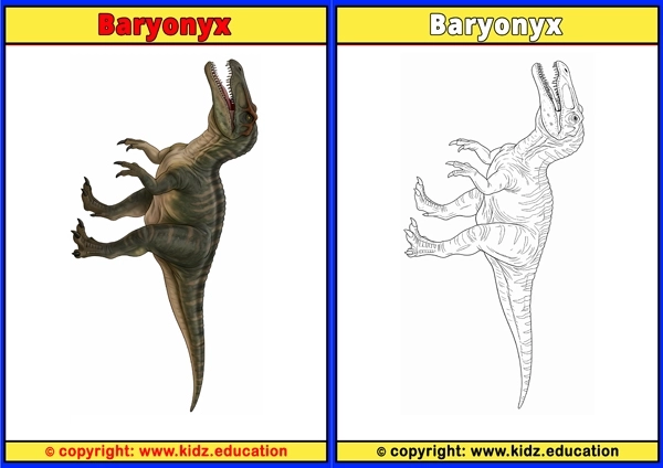 Baryonyx - Printable Coloring Page for Kids