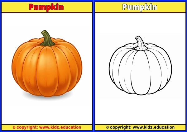 Pumpkin - Printable Coloring Page for Kids