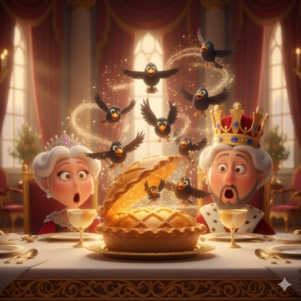 Sing a Song of Sixpence - Nursery Rhymes for Kids in English (Full Lyrics)