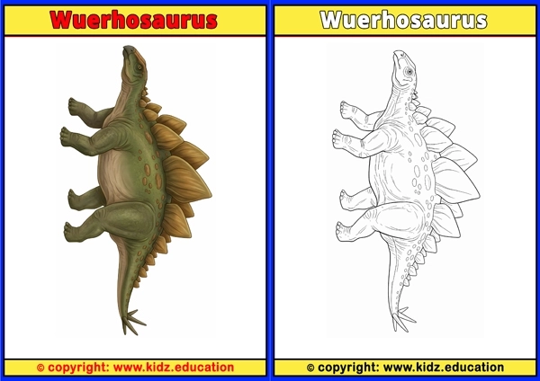 Wuerhosaurus - Printable Coloring Page for Kids