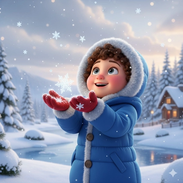 Snowflakes Falling - Nursery Rhymes for Kids in English (Full Lyrics)