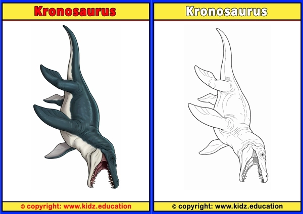 Kronosaurus - Printable Coloring Page for Kids
