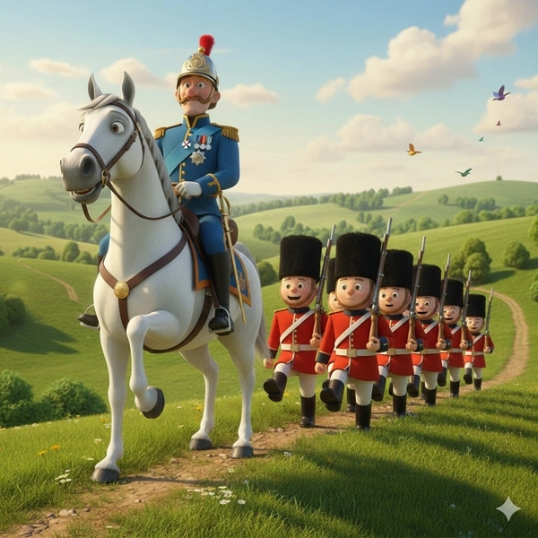 The Grand Old Duke of York - Nursery Rhymes for Kids in English (Full Lyrics)